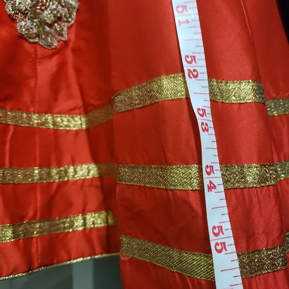 Red indo-western gown - Picture 8 of 9